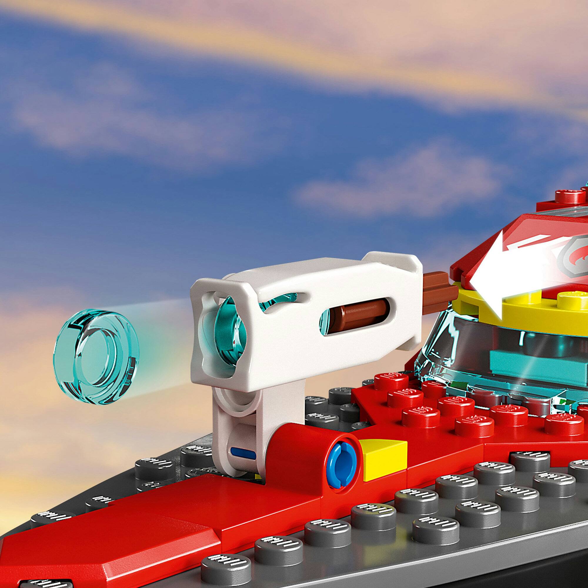 LEGO® City Fire Rescue Boat 60373 Building Toy Set (144 Pieces)